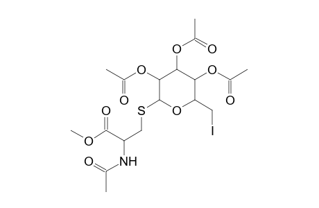 2-ACETYLAMINO-3-(3,4,5-TRIACETOXY-6-IODOMETHYLTETRAHYDRO-PYRAN-2-YLSULFANYL)PROPIONIC ACID, METHYL ESTER