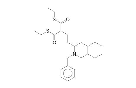 Isoquinoline, decahydro-2-benzyl-3-[3,3-bis(ethylthiocarbonyl)propyl]-