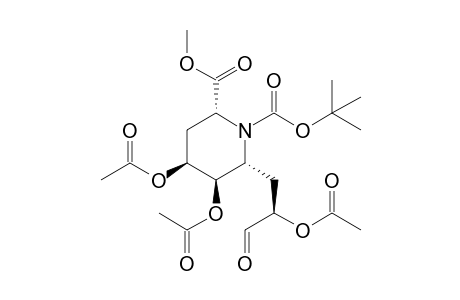 (2R,4S,5R,6R)-6-[(R)-2-Acetoxy-3-oxopropyl]-4,5-diacetoxy-pioeridine-1,2-dicarboxylic acid 1-tert-butyl ester 2-methyl ester
