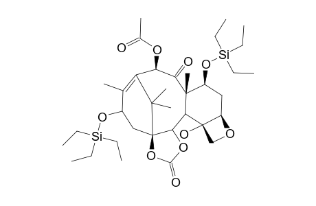 1,2-O,O-CARBONYL-7,13-O,O-BIS-(TRIETHYLSILYL)-4-DEACETYL-2-DEBENZOYLBACCATIN-III