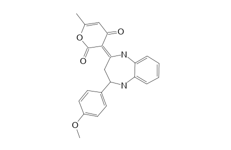 3-[2-(4-methoxyphenyl)-1,2,3,5-tetrahydro-1,5-benzodiazepin-4-ylidene]-6-methyl-pyran-2,4-quinone