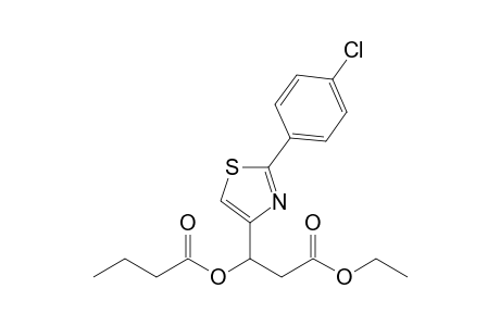Rac-2-(Ethoxycarbonyl)-1-(2-(4-chlorophenyl)thiazol-4-yl)ethyl butanoate
