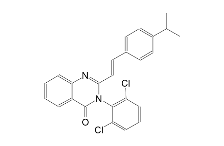 3-(2,6-dichlorophenyl)-2-[(E)-2-(4-isopropylphenyl)ethenyl]-4(3H)-quinazolinone