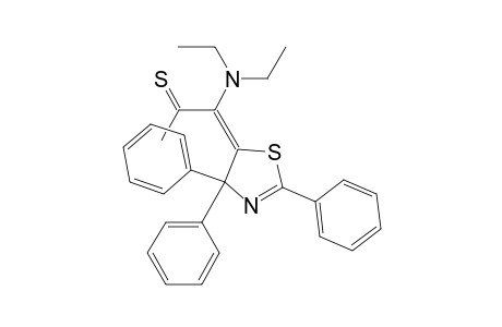 2-Propanethione, 1-(diethylamino)-1-(2,4,4-triphenyl-5(4H)-thiazolylidene)-
