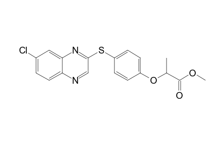 2-[4-[(7-chloro-2-quinoxalinyl)thio]phenoxy]propanoic acid methyl ester
