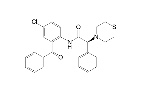 (R,S)-N-(2-benzoyl-4-chlorophenyl)-2-phenyl-2-thiomorpholin-oacetamide