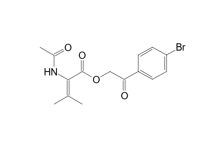 2-Butenoic acid, 2-(acetylamino)-3-methyl-, 2-(4-bromophenyl)-2-oxoethyl ester