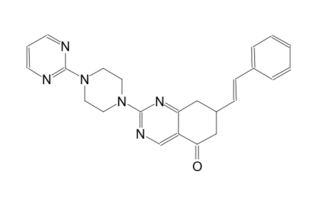 5(6H)-quinazolinone, 7,8-dihydro-7-[(E)-2-phenylethenyl]-2-[4-(2-pyrimidinyl)-1-piperazinyl]-