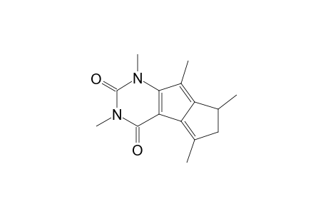 2,4,5,6,8-pentamethyl-6,7-dihydropentaleno[2,1-d]pyrimidine-1,3-dione