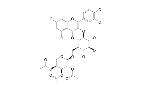 QUERCETIN-3-[2,3,4-TRIACETYL-ALPHA-L-ARABINOPYRANOSYL-(1->6)-BETA-D-GLUCOPYRANOSIDE]