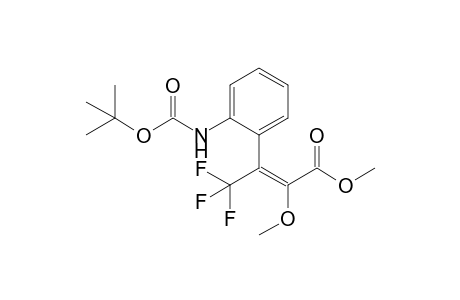 (Z)-3-[2-(tert-butoxycarbonylamino)phenyl]-4,4,4-trifluoro-2-methoxy-but-2-enoic acid methyl ester