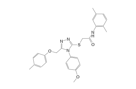 N-(2,5-dimethylphenyl)-2-({4-(4-methoxyphenyl)-5-[(4-methylphenoxy)methyl]-4H-1,2,4-triazol-3-yl}sulfanyl)acetamide