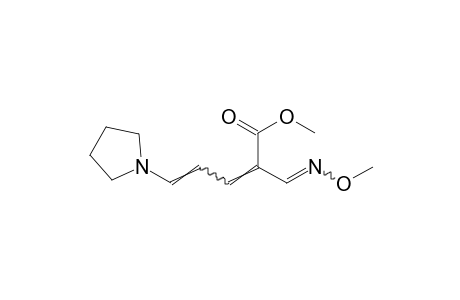 [3-(1-pyrrolidinyl)allylidene]malonaldehydic acid, methyl ester, 3-(O-methyloxime)