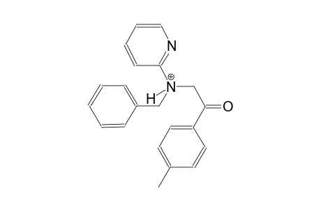 N-benzyl-N-[2-(4-methylphenyl)-2-oxoethyl]-2-pyridinaminium