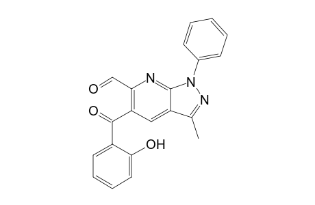 5-(2-Hydroxy-benzoyl)-3-methyl-1-phenyl-1H-pyrazolo[3,4-b]pyridine-6-carbaldehyde