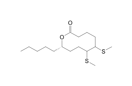 (10S)-6,7-bis(methylsulfanyl)-10-pentyl-oxecan-2-one