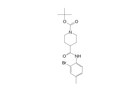 4-[(2-bromo-4-methyl-phenyl)carbamoyl]piperidine-1-carboxylic acid tert-butyl ester
