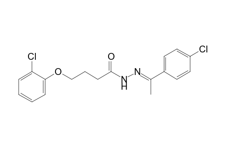 4-(o-chlorophenoxy)butyric acid, (p-chloro-alpha-methylbenzylidene)hydrazide