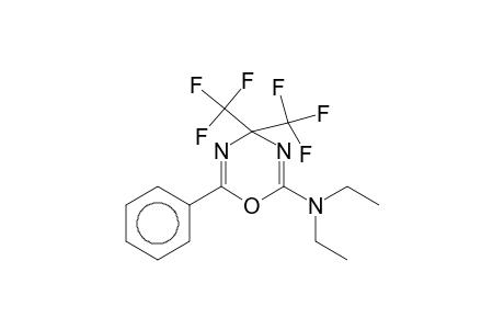 N,N-Diethyl-6-phenyl-4,4-bis(trifluoromethyl)-4H-1,3,5-oxadiazin-2-amine