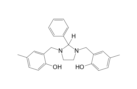 2-[[3-(2-hydroxy-5-methyl-benzyl)-2-phenyl-imidazolidin-1-yl]methyl]-4-methyl-phenol