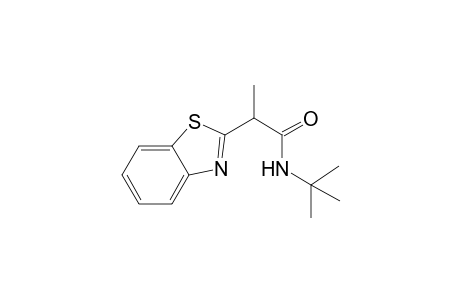 2-(Benzothiazol-2-yl)-N-tert-butylpropanamide