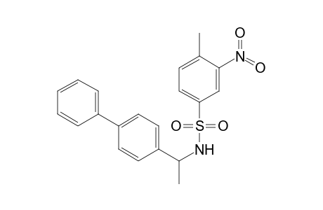 4-Methyl-3-nitro-N-[1-(4-phenylphenyl)ethyl]benzenesulfonamide