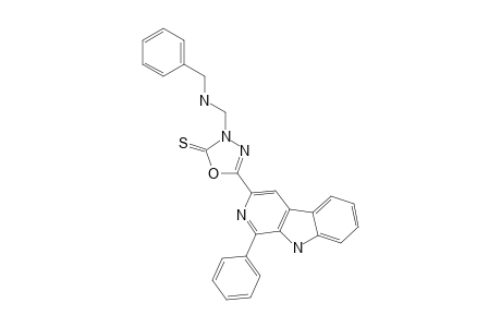 1-PHENYL-3-[3-BENZYLAMINO-(METHYL)-2-THIOXO-1,3,4-OXADIAZOL-5-YL]-BETA-CARBOLINE