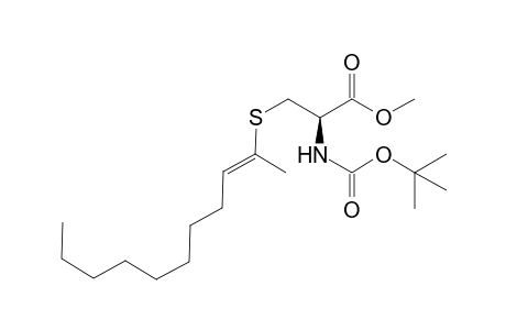 (R,E)-methyl 2-(tert-butoxycarbonylamino)-3-(undec-2-en-2-ylthio)propanoate