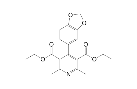 Diethyl 2,6-dimethylpyridine-4-[3",4"-(methylenedioxy)phenyl]-3,5-dicarboxylate