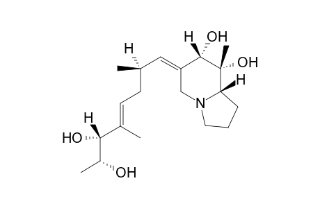(6E,7S,8R,8aS)-6-[(E,2R,6R,7R)-2,5-dimethyl-6,7-bis(oxidanyl)oct-4-enylidene]-8-methyl-1,2,3,5,7,8a-hexahydroindolizine-7,8-diol