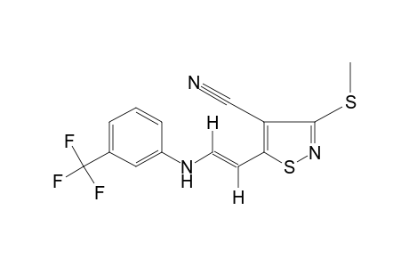 trans-3-(METHYLTHIO)-5-[2-(alpha,alpha,alpha-TRIFLUORO-m-TOLUIDINO)VINYL]-4-ISOTHIAZOLECARBONITRILE