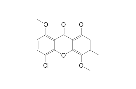 5-CHLORO-1-HYDROXY-4,8-DIMETHOXY-3-METHYL-9H-XANTHEN-9-ONE