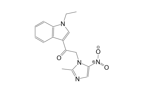 ethanone, 1-(1-ethyl-1H-indol-3-yl)-2-(2-methyl-5-nitro-1H-imidazol-1-yl)-