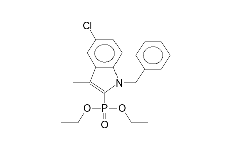 O,O-DIETHYL(1-BENZYL-3-METHYL-5-CHLOROINDOL-2-YL)PHOSPHONATE