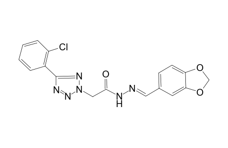 2-[5-(2-chlorophenyl)tetrazol-2-yl]-N-[(E)-piperonylideneamino]acetamide