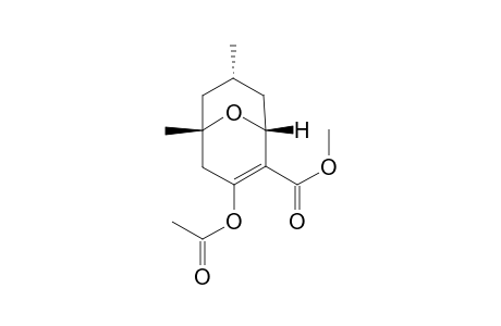 (1R*,5S*,7R*)-3-Acetoxy-2-(methoxycarbonyl)-5,7-dimethyl-9-oxabicyclo[3.3.1]non-2-ene