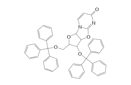 6H-Furo[2',3':4,5]oxazolo[3,2-a]pyrimidin-6-one, 2,3,3a,9a-tetrahydro-3-(triphenylmethoxy)-2-[(triphenylmethoxy)methyl]-, [2R-(2.alpha.,3.beta.,3a.beta.,9a.beta.)]-
