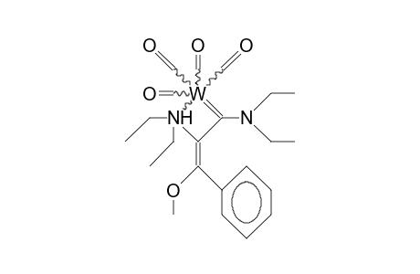 cis-Tetracarbonyl-[diethylamino-(A-diethylamino.beta.-methoxystyryl)-carbene] tungsten(0)