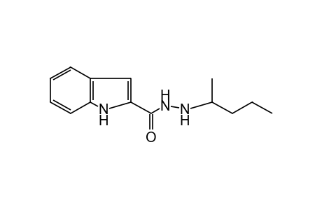 INDOLE-2-CARBOXYLIC ACID, 2-(1-METHYLBUTYL)HYDRAZIDE