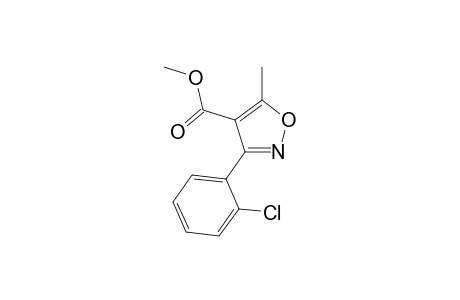 4-Isoxazolecarboxylic acid, 3-(2-chlorophenyl)-5-methyl-, methyl ester