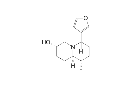 2H-Quinolizin-3-ol, 6-(3-furanyl)octahydro-9-methyl-, [3R-(3.alpha.,6.beta.,9.alpha.,9a.alpha.)]-