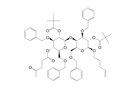 N-PENTENYL-3,6-DI-O-BENZYL-4-O-LEVULINOYL-2-O-PIVALOYL-BETA-D-GALACTOPYRANOSYL-(1->4)-3,6-DI-O-BENZOYL-2-O-PIVALOYL-BETA-D-GLUCOPYRANOSIDE