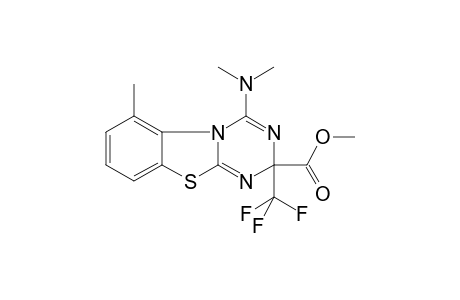 2H-[1,3,5]Triazino[2,1-b][1,3]benzothiazole-2-carboxylic acid, 4-(dimethylamino)-6-methyl-2-(trifluoromethyl)-, methyl ester