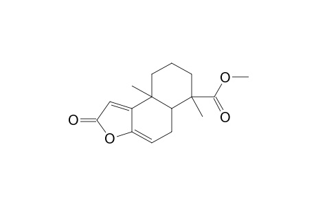 12,8-Lactone_of_19-methyl-hydrogen-8-hydroxy-13,14,15,16,17-pentanorlabda-7,9(11)-diene-12,19-dioate