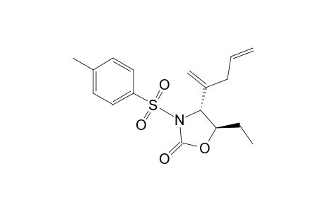 trans-N-p-Toluenesulfonyl-5-ethyl-4-(1-allylvinyl)-2-oxazolidinone