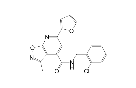 isoxazolo[5,4-b]pyridine-4-carboxamide, N-[(2-chlorophenyl)methyl]-6-(2-furanyl)-3-methyl-