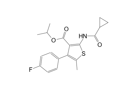isopropyl 2-[(cyclopropylcarbonyl)amino]-4-(4-fluorophenyl)-5-methyl-3-thiophenecarboxylate