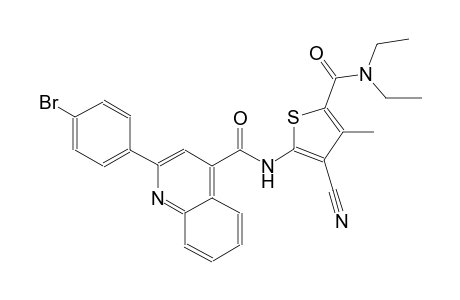 2-(4-bromophenyl)-N-{3-cyano-5-[(diethylamino)carbonyl]-4-methyl-2-thienyl}-4-quinolinecarboxamide