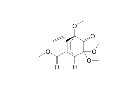 (1R,4R,8R)-3-keto-2,2,4-trimethoxy-8-vinyl-bicyclo[2.2.2]oct-5-ene-6-carboxylic acid methyl ester
