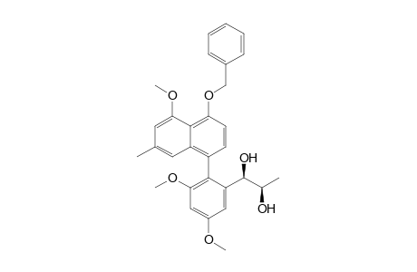 1,5-Dimethoxy-4-(4-benzyloxy-5-methoxy-7-methylnaphthyl)-3-(1,2-dihydroxypropyl)benzene